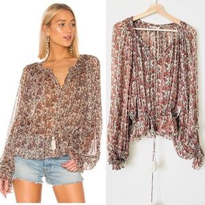 Mes Demoiselles Paris SIZE 2 Florist long sleeve blouse